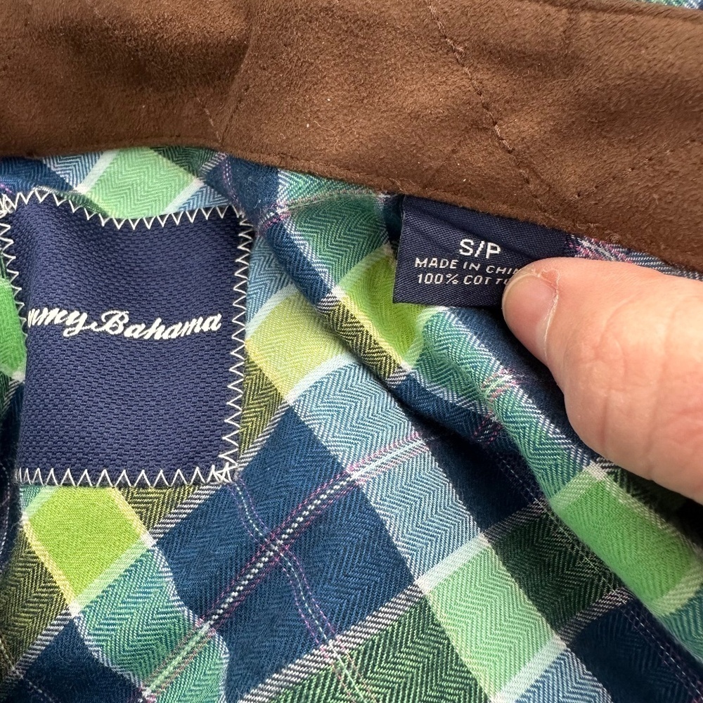 Tommy Bahama Men's Penshurst Plaid Long-Sleeve EUC - Picture 5 of 5